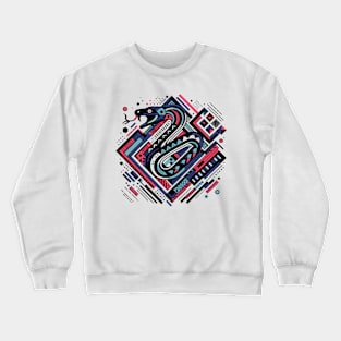 Abstract Animal Snake 2 Crewneck Sweatshirt